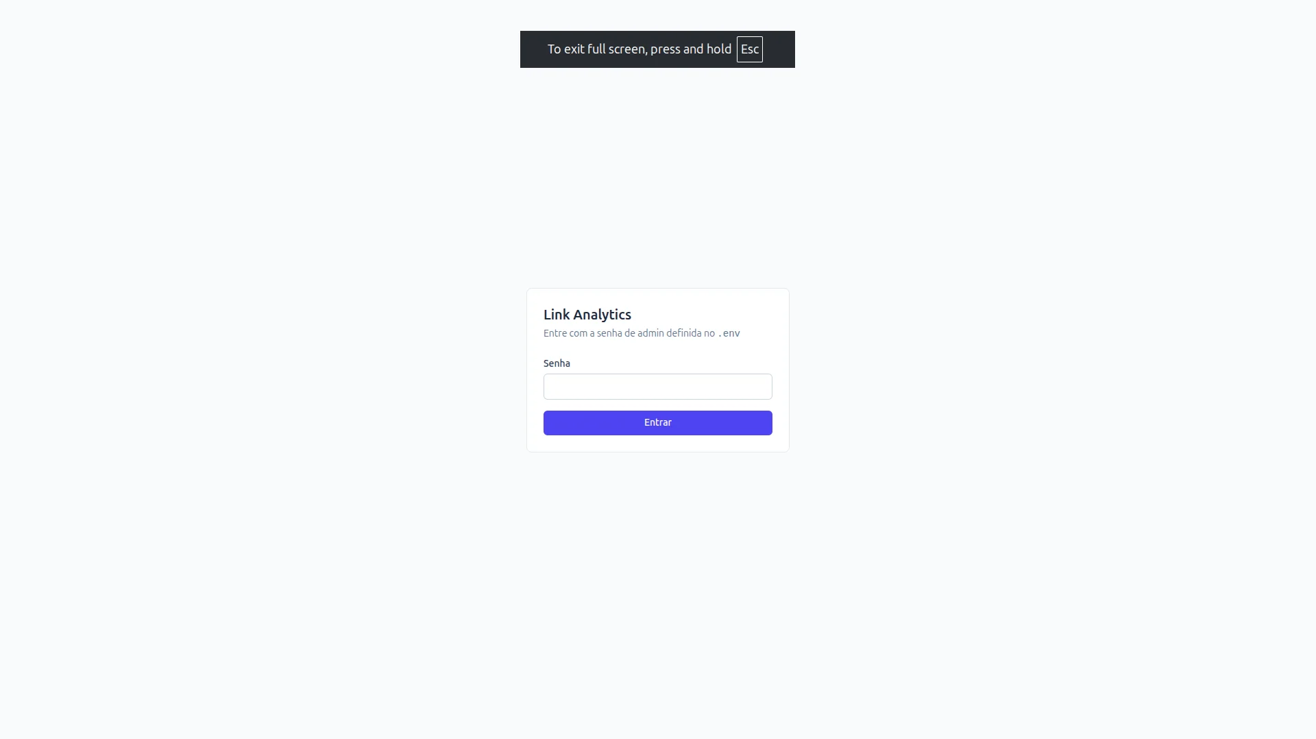 Link Analytics - Login